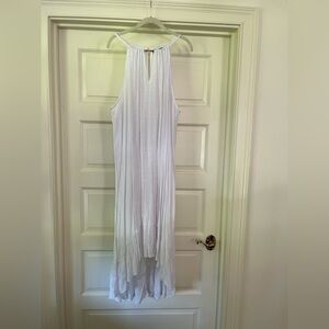 White Gauze High-Low Maxi Dress - Plus Size 3X